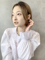 アイティー バイ アルバム 浦和店(IT by ALBUM)&nbsp;ボブスタイル_ミニウルフテラコッタくすみブルー_28501