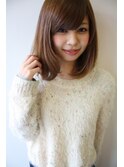 20代30代40代50代ひし形デジタルパーマエアリーミディ黒髪