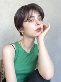 ナチュラルスタイル_グレージュカラーボブウルフ_9310