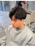 guest snap 無造作コンマバング×ツイストスパイラルパーマ