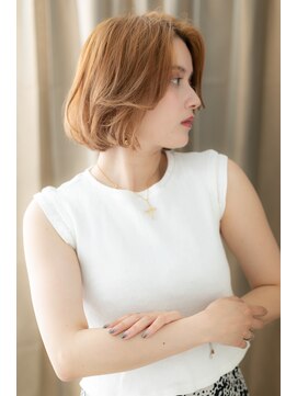 モッズヘア 越谷(mod's hair) かきあげ前髪韓国風内巻きワンカールボブTb3越谷20代30代40代