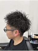 ツイストスパイラルパーマセンターパート<理容室>川口鳩ヶ谷68