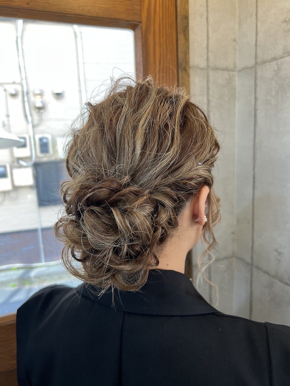 ヘアセット】 きれいめシニヨン上品なアップ 茅ヶ崎ヘアセット