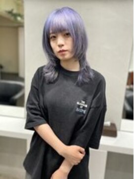 ディア(.eer) 夏おすすめハイトーンカラー/ウルフ×ラベンダーブルー