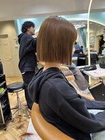 ロンドソレイユ 池袋(Lond soleil)&nbsp;ボブ/前髪カット/レイヤーカット×ケアブリーチ/デザインカラー