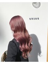 エミュー(emue)&nbsp;くびレイヤー前髪ピンクベージュエモージュダブルカラーピンク