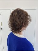 やわらかベージュとくせ毛風パーマ