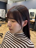 アルター(aL ter)&nbsp;顔まわりカット［切りっぱなしボブ/美髪/ピンクブラウン/鎌取］