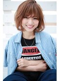 【over hair】 ひし形シルエットミディアムスタイル