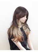 インナーカラー#ダブルカラー#レイヤーカット#ケアブリーチ#豊橋