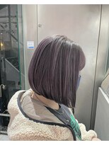 シェリ ヘアデザイン(CHERIE hair design)&nbsp;福岡 ブリーチ ディープラベンダー ダブルカラー ハイライト