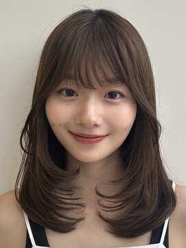 バイオレット 横浜店(Violet) 韓国風レイヤーカットロングレイヤーサイドバングFU-10