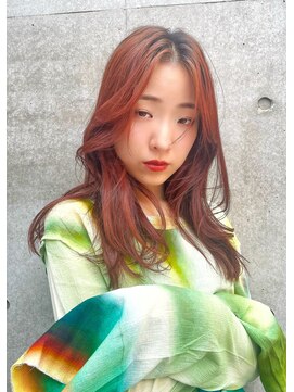 アンサム 二子玉川店(UNSOME) 【二子玉川】レッドカラー/レイヤー/セミロングレイヤー