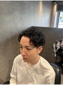無造作毛流れパーマ