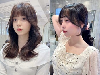 リコバイアフロート(riko by afloat)の写真/韓国ヘア×顔周りの【エギョモリ】韓国レイヤーカット必見◎小顔魅せを叶えながら、可愛らしさを最大限に☆