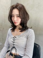 オーウェル 銀座(Owelle) 銀座 cheri ザクザクレイヤー×抜け感ブラウン