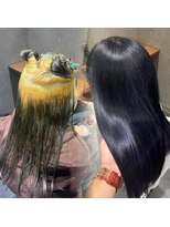 ネクスト 池袋(NEXT)&nbsp;ネイビー/パープル/インナーカラー/ブリーチ