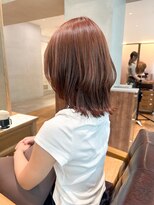 ラブハーツアンドビー 梅田EST(luve heart's And Be) オレンジブラウン×レイヤーカット