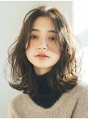 くびれレイヤーカットボブパーマ前髪パーマデジタルパーマ耳かけ