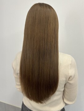 カノエ 福岡香椎店(canoe) 髪質改善ストレート ダブルカラー ベージュカラー 縮毛矯正