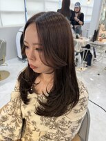 マリアバイアフロート(Maria by AFLOAT)&nbsp;【センターパート/レイヤーカット/ミルクティーブラウン】中屋