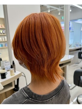 アース 浦安店(HAIR&MAKE EARTH) オレンジウルフショート
