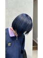 フリックヘアサロン 梅田茶屋町2号店(FLICK HAIR SALON)&nbsp;ブルー×ブラック/アンブレラカラー