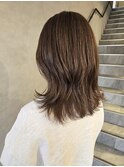 ブリーチなしハイライト×ラベージュ