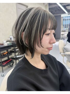 サンドレオ 新宿店(sand Leo) ミディアムレイヤーカット/髪質改善/韓国/前髪/新宿/ブリーチ