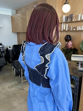 パークホワイト 代官山(PARK White) ケアブリーチウルフボブレイヤーハッシュカット