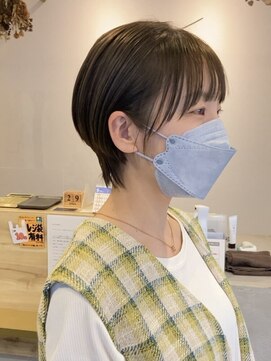 レターバイノベル(letter by novel) 大人ショートボブマッシュショートカット前髪あり黒髪ショート