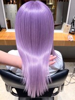 ナチュラル ヘアーデザイニング(Natural hair designing)&nbsp;透けるホワイトラベンダー/艶めくハイトーンロング/ケアブリーチ