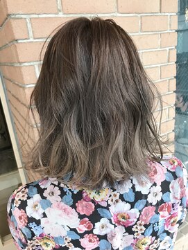 サロンドミルク 原宿(salon de MiLK) グラデーション×グレージュ×外ハネ