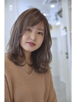 アドラーブル 万代店 (adorable)&nbsp;【adorable】大人ゆるふわ抜け感♪ミディアムカール×アッシュ