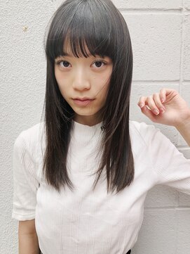 フィルムス 銀座(FILMS) レイヤーカット/デザインカラー/ウェットヘア/オリーブベージュ