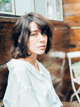 ナチュラルエフ(natural f) 立体感ふわふわボブ×20代30代大人可愛い小顔スタイル