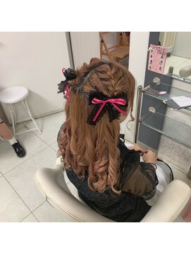 ヘアセット アリエス 新宿駅前店(aries) ハーフツイン