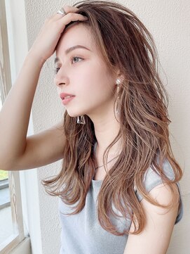 シルクレイ 吉祥寺店(Silk-lei) かき上げロング大人かわいいアッシュベージュ30代吉祥寺