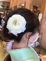 ヘアアレンジ　ヘアセット