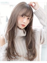 AFLOAT明日香の小顔大人可愛モテ髪ロングレイヤー