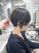 ハルキミナト ジャパン ヨコハマ(HARUKI MINATO japan YOKOHAMA)&nbsp;★丸みショート★20代30代40代50代オリーブグレージュ