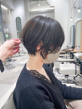 ハルキミナト ジャパン ヨコハマ(HARUKI MINATO japan YOKOHAMA) ★丸みショート★20代30代40代50代オリーブグレージュ