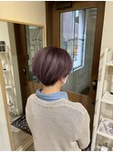 ラベンダーグレー×ショート