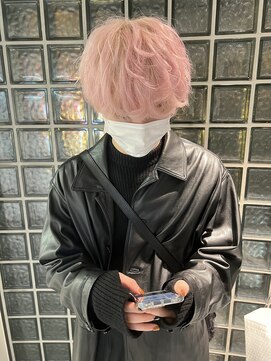 ペレ 梅田(PELE) ベリーショート/ダークアッシュ/ニュアンスパーマ/韓国マッシュ