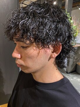 ウィート(wheat) マッシュウルフ+パーマ