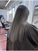 バレイヤージュ/ホワイト/グレー/ハイライト/指名必須