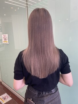 ハピネス 梅田茶屋町店(HAPPINESS) 韓国カラー　ダブルカラー　モーヴピンクベージュ