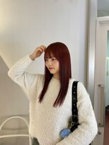 アム(amu)&nbsp;暖色カラー/ブリーチなしダブルカラー/レイヤーカット