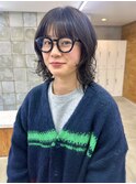 ウルフカット　レイヤースタイル　トーンダウン　レイヤー