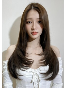 ライズ ネックス ザ サロン 渋谷(LIZE nex the salon) 韓国レイヤーカット#韓国レイヤー#ロングレイヤー#渋谷駅